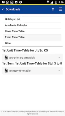 SDRUM School Primary English M android App screenshot 2